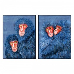 Пластно DKD Home Decor Модерен (90 x 4 x 120 cm) (2 броя) - Картини, Плакати, Пъзели