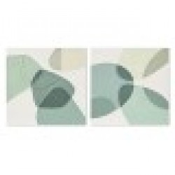 Картина Home ESPRIT Абстрактен Град 100 x 3,7 x 100 cm (2 броя) - Картини, Плакати, Пъзели