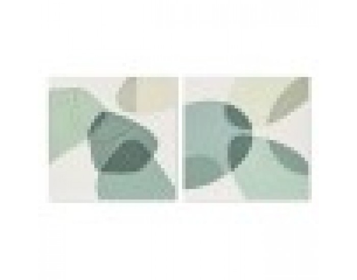 Картина Home ESPRIT Абстрактен Град 100 x 3,7 x 100 cm (2 броя)