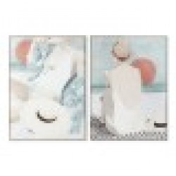 Картина DKD Home Decor 104 x 4,5 x 143,5 cm Дама Скандинавски (2 броя) - Картини, Плакати, Пъзели