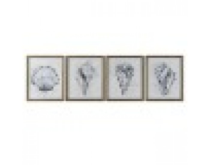 Картина Home ESPRIT Сив Естествен 50 x 2,5 x 60 cm (4 броя) Картина Home ESPRIT Сив Естествен 50 x 2,5 x 60 cm (4 броя)