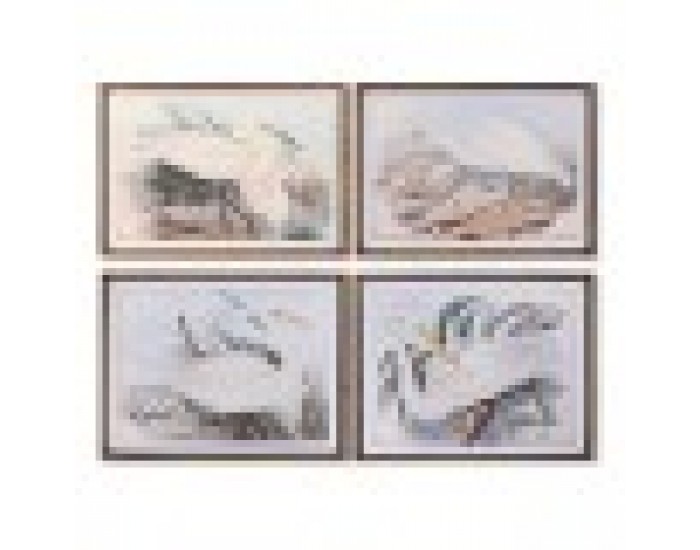 Картина DKD Home Decor Ела Кристал (70 x 50 x 2 cm) (4 броя)