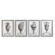 Картина DKD Home Decor Ваза (50 x 2 x 70 cm) (4 броя)