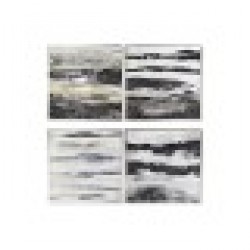 Картина DKD Home Decor Абстрактен Модерен (79 x 2,5 x 79 cm) (4 броя) - Картини, Плакати, Пъзели