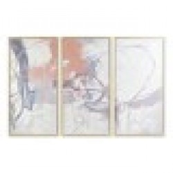 Комплект от 3 снимки DKD Home Decor Абстрактен (180 x 4 x 120 cm) (3 pcs) - Картини, Плакати, Пъзели