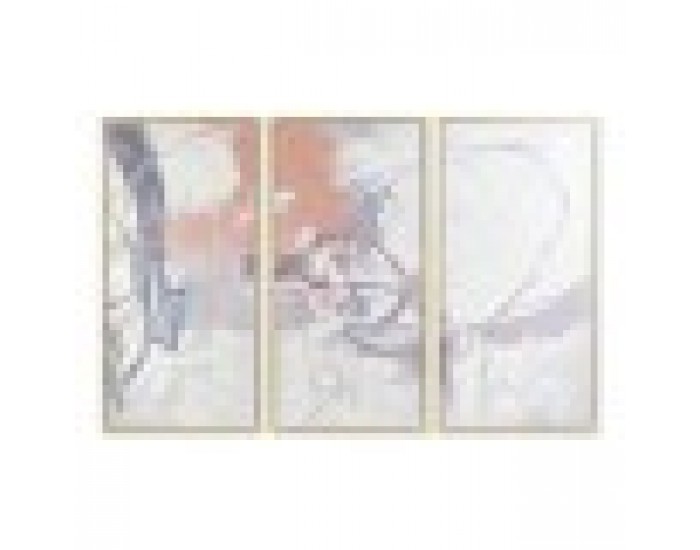 Комплект от 3 снимки DKD Home Decor Абстрактен (180 x 4 x 120 cm) (3 pcs)