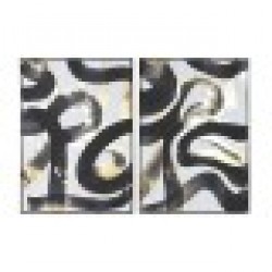 Картина Home ESPRIT Абстрактен Модерен 103 x 4,5 x 143 cm (2 броя) - Картини, Плакати, Пъзели