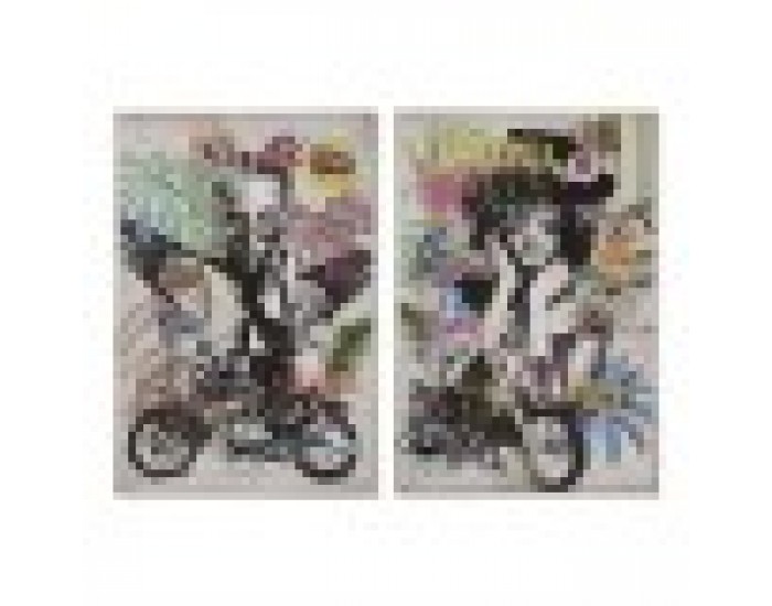 Картина Home ESPRIT Модерен Град 80 x 3,5 x 120 cm (2 броя)