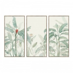 Картина Home ESPRIT Зелен Бежов Тропически 180 x 4 x 120 cm (3 Части) - Картини, Плакати, Пъзели