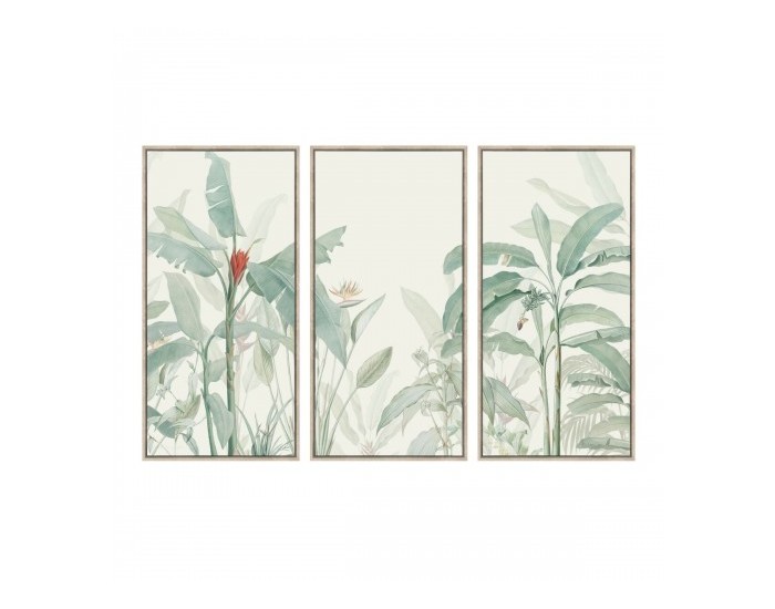 Картина Home ESPRIT Зелен Бежов Тропически 180 x 4 x 120 cm (3 Части)