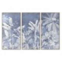 Картина Home ESPRIT Син Палми Тропически 180 x 4 x 120 cm (3 Части) - Дневна