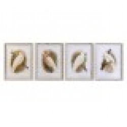 Пластно DKD Home Decor (50 x 2,8 x 65 cm) (50 x 65 x 2.8 cm) (4 броя) - Картини, Плакати, Пъзели