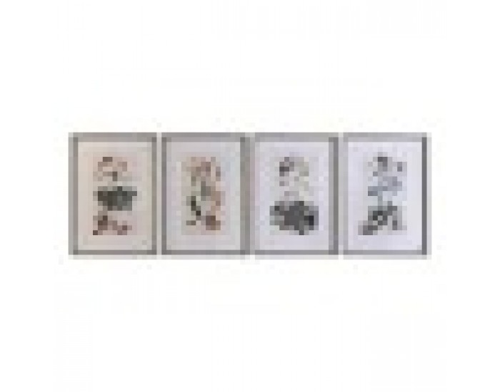 Картина DKD Home Decor Ела Кристал Lilled (50 x 2,5 x 65 cm) (4 броя) Картина DKD Home Decor Ела Кристал Lilled (50 x 2,5 x 65 cm) (4 броя)