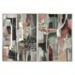 Картина Home ESPRIT Абстрактен Модерен 103 x 4,5 x 143 cm (2 броя) - Картини, Плакати, Пъзели