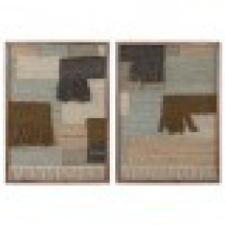 Картина Home ESPRIT Кафяв Зелен Абстрактен Модерен 75 x 3 x 105 cm (2 броя) - Картини, Плакати, Пъзели