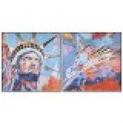 Картина Home ESPRIT Модерен 150 x 3,5 x 150 cm (2 броя) - Картини, Плакати, Пъзели