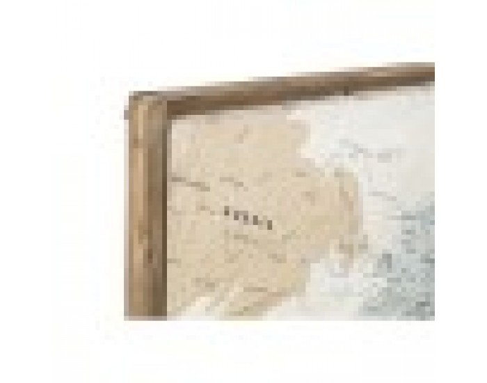 Комплект от 4 снимки DKD Home Decor Карта на Света Vintage Loft 200 x 3,5 x 120 cm