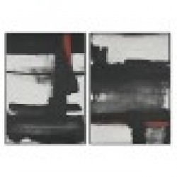 Картина Home ESPRIT Абстрактен Град 100 x 4 x 140 cm (2 броя) - Картини, Плакати, Пъзели