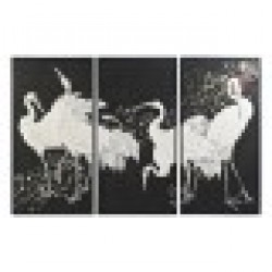Комплект от 3 снимки DKD Home Decor Lind Ориенталски (210 x 4 x 140 cm) (3 pcs) - Картини, Плакати, Пъзели