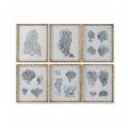 Картина Home ESPRIT Сив Средиземноморско 50 x 3 x 60 cm (6 броя) - Дневна