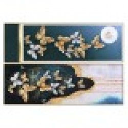 Картина DKD Home Decor Пеперуди (180 x 3 x 60 cm) (2 броя) - Картини, Плакати, Пъзели
