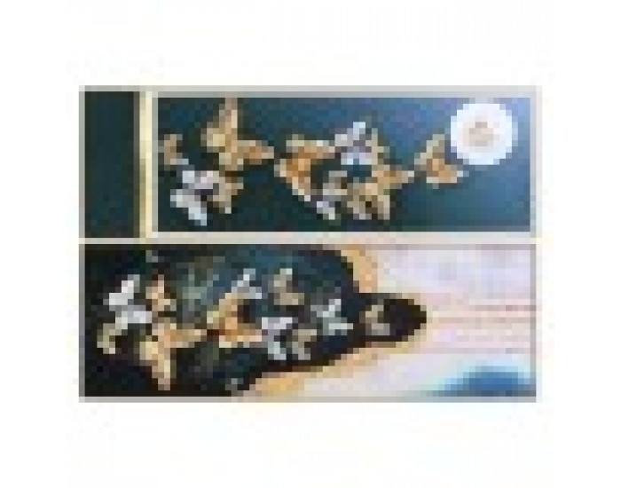 Картина DKD Home Decor Пеперуди (180 x 3 x 60 cm) (2 броя)