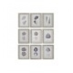 Картина Home ESPRIT Корал 35 x 2 x 45 cm (9 броя) - Картини, Плакати, Пъзели