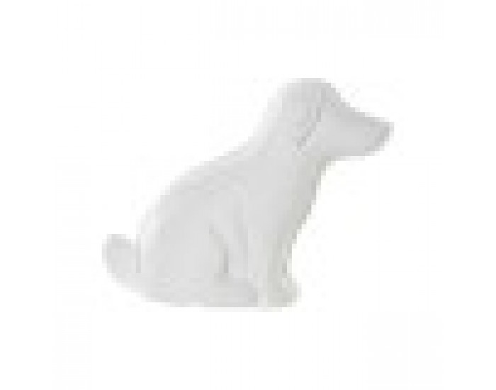 Настолна лампа DKD Home Decor Бял Порцелан LED Куче (25 x 10 x 19 cm)