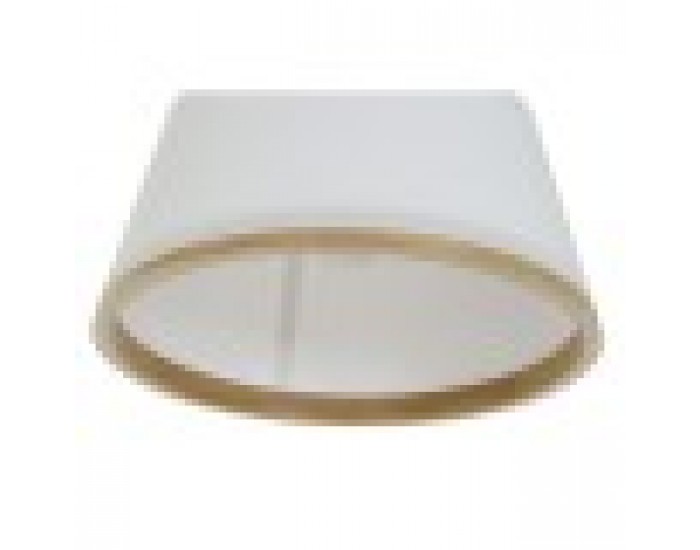 Полилей DKD Home Decor Бял Кафяв Естествен Бамбук 50 W 30 x 30 x 20 cm