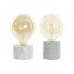 Декорация DKD Home Decor Цимент LED (2 pcs) - Настолни лампи