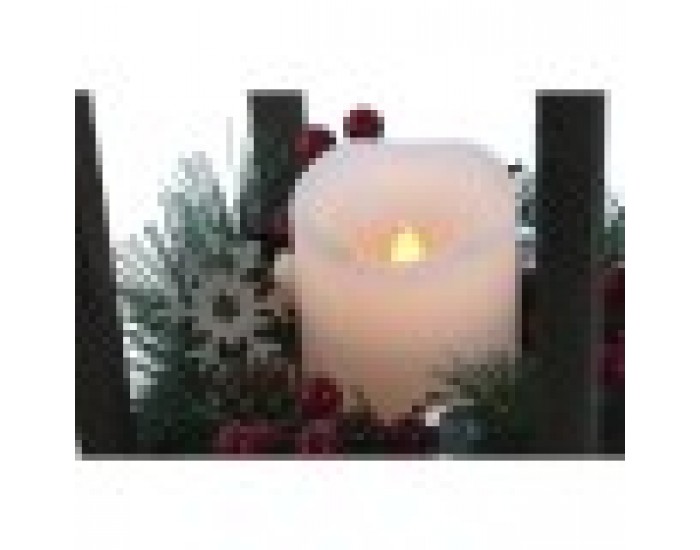 Latern Home ESPRIT Бял Кафяв Червен Дървен 16 x 16 x 26 cm (2 броя) Latern Home ESPRIT Бял Кафяв Червен Дървен 16 x 16 x 26 cm (2 броя)