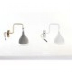 Стенна лампа DKD Home Decor Метал Цимент 50 W Модерен (14 x 27 x 26 cm) (2 броя) - Декорации