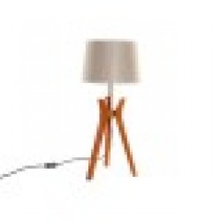 Настолна лампа DKD Home Decor Кафяв Бежов полиестер Дървен 220 V 50 W - Настолни лампи
