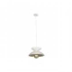 Полилей Home ESPRIT Бял Златен Метал 50 W 36 x 36 x 22 cm - Настолни лампи