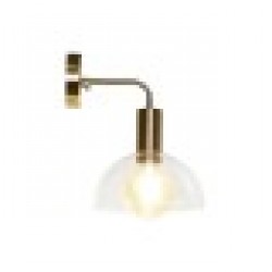 Стенна лампа DKD Home Decor 20 x 25 x 28 cm Кристал Златен Метал 220 V 50 W Модерен - Осветителни тела