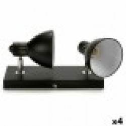 Полилей Grundig E14 40 W Черен Метал 15 x 9 x 32 cm (4 броя) - Настолни лампи