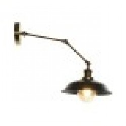 Стенна лампа DKD Home Decor 26 x 53 x 23 cm Черен Златен Метал Vintage 220 V 50 W - Декорации