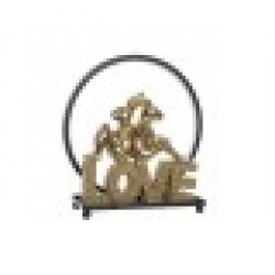Luminous Decoration DKD Home Decor Love Заек Смола LED (30 x 11 x 31,5 cm) - Настолни лампи