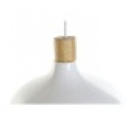 Полилей DKD Home Decor 35,5 x 35,5 x 21 cm Метал Кафяв Бял 50 W Бор - Осветителни тела