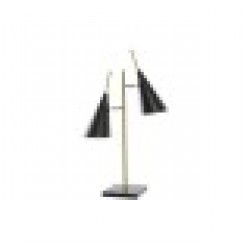 Настолна лампа DKD Home Decor 25W Черен Златен 220 V Модерен (38 x 16 x 64 cm) - Настолни лампи