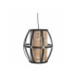 Полилей DKD Home Decor Черен Кафяв 220 V 50 W (34 x 34 x 35 cm) - Осветителни тела