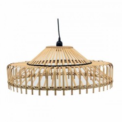 Полилей DKD Home Decor 61 x 61 x 23 cm 61 x 61 x 31 cm Кафяв Бамбук 50 W - Осветителни тела