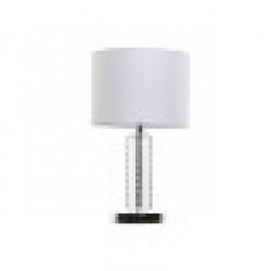 Настолна лампа Home ESPRIT Бял Кристал 50 W 220 V 25 x 25 x 42 cm - Настолни лампи