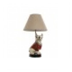 Настолна лампа Home ESPRIT Бял Червен Метал Смола 50 W 220 V 26 x 26 x 46 cm - Настолни лампи