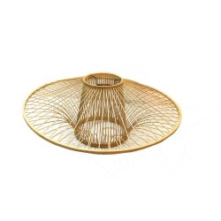 Купол на Лампа DKD Home Decor Бамбук (50 x 50 x 20 cm) - Осветителни тела