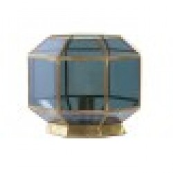 Настолна лампа DKD Home Decor Кристал Син Златен 220 V Месинг 50 W Модерен (29 x 29 x 25 cm) - Настолни лампи