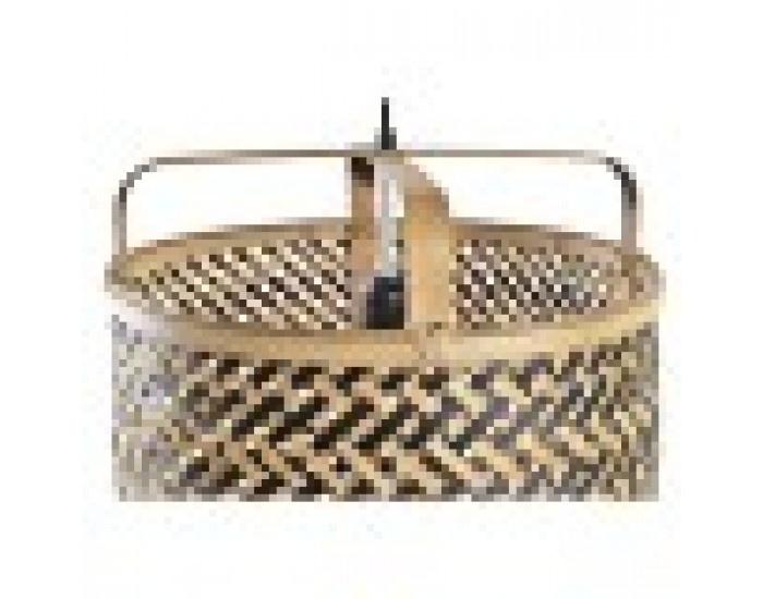 Полилей DKD Home Decor Черен Кафяв 220 V 50 W (36 x 36 x 48 cm)