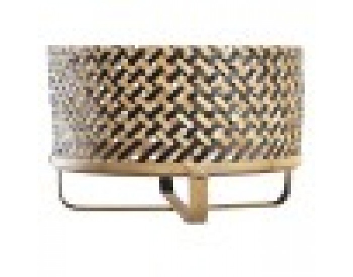 Полилей DKD Home Decor Черен Кафяв 220 V 50 W (36 x 36 x 48 cm)