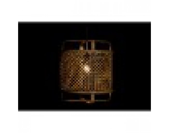 Полилей DKD Home Decor Черен Кафяв 220 V 50 W (36 x 36 x 48 cm)
