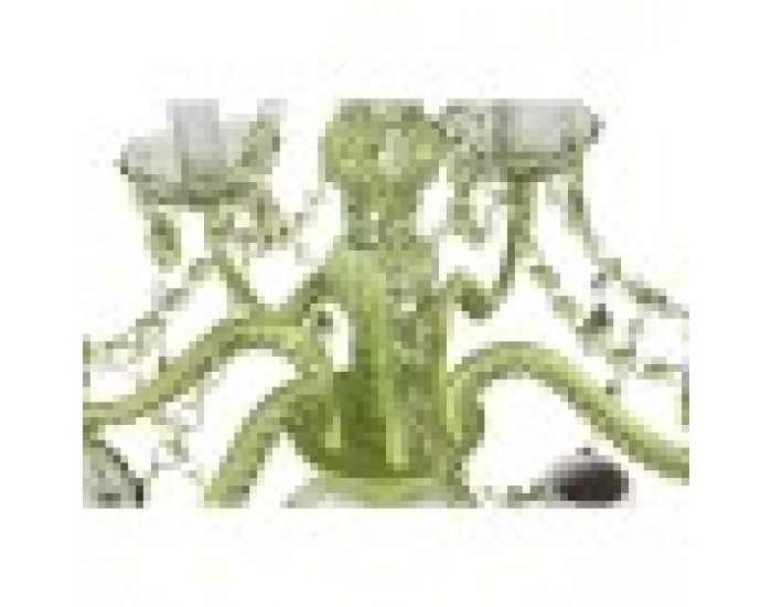 Полилей DKD Home Decor Метал Зелен Акрилен 25 W (51 x 51 x 100 cm)